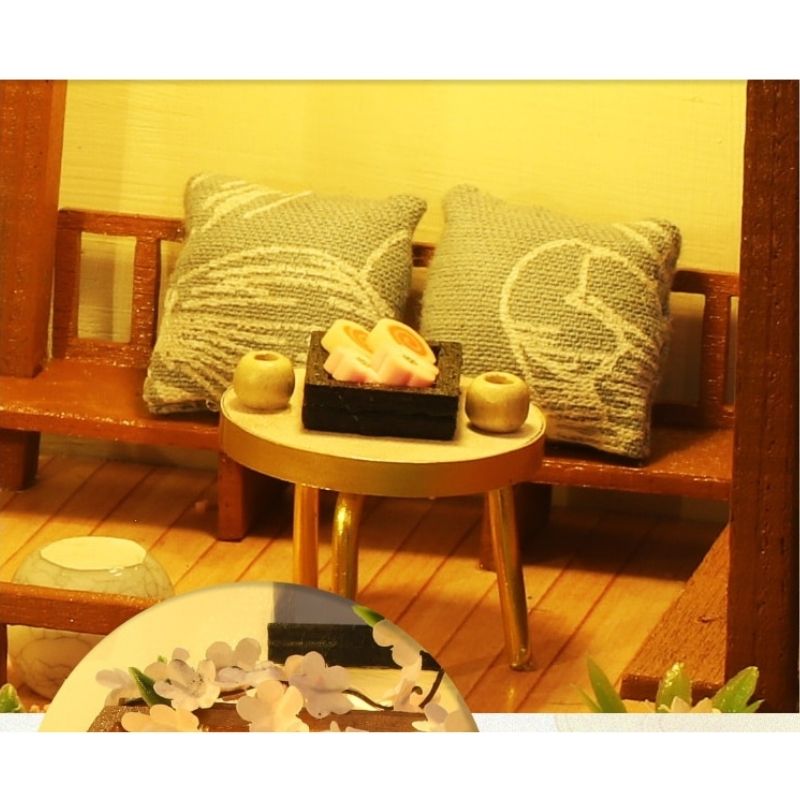 Cutebee - Maison miniature en bois - Style japonais - Kit de construction