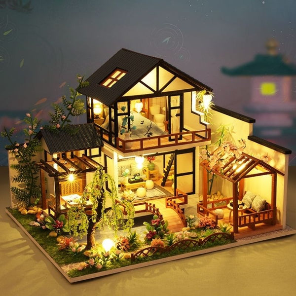Cutebee - Maison miniature en bois - Style japonais - Kit de construction